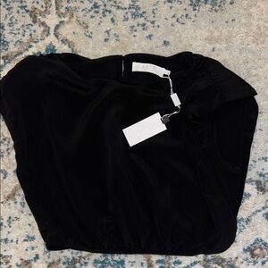 ASTR Cropped Balloon Hem Top